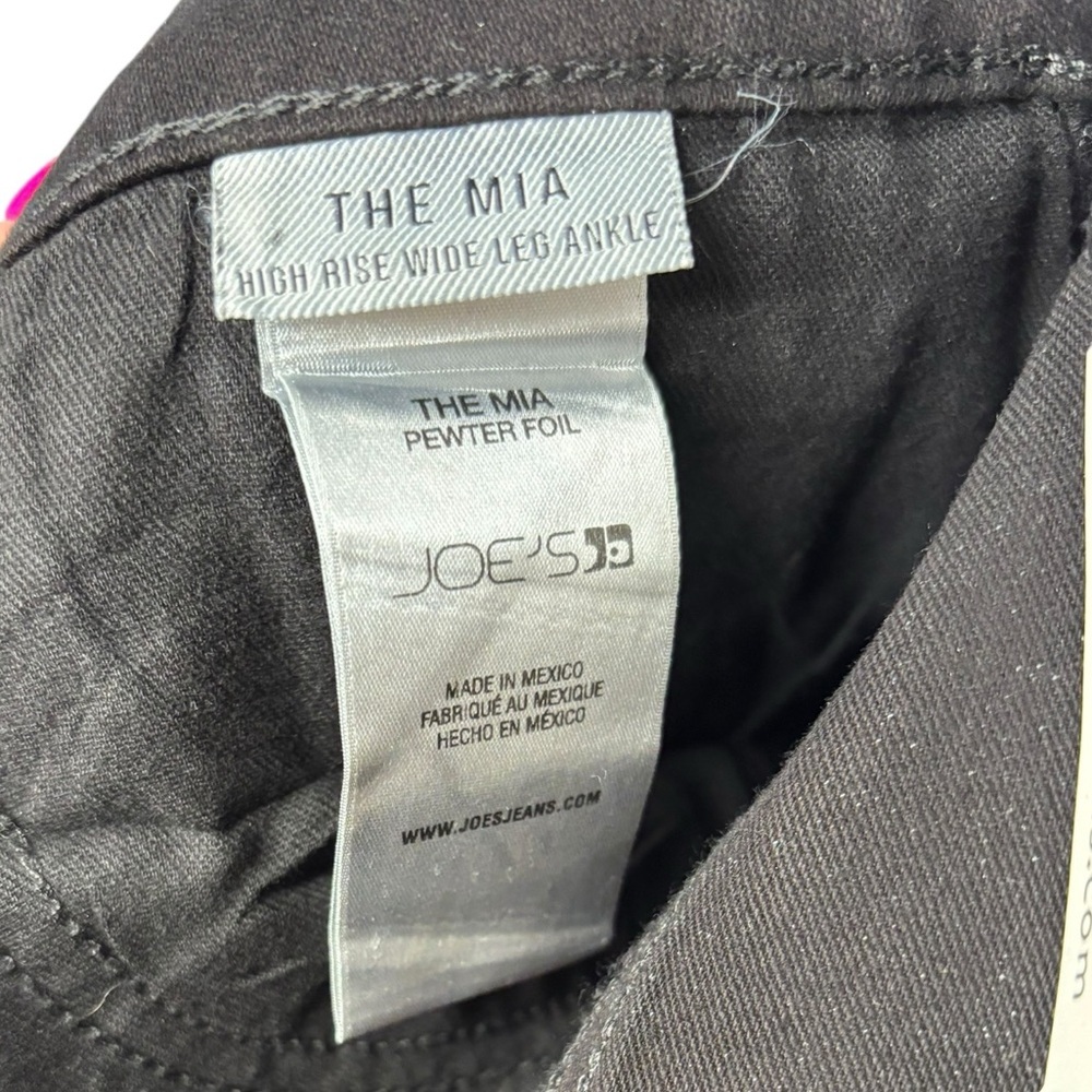 NEW Joe’s The Mia High Rise Wide Leg Ankle Jeans in Pewter Foil Size 27 - Picture 3 of 12